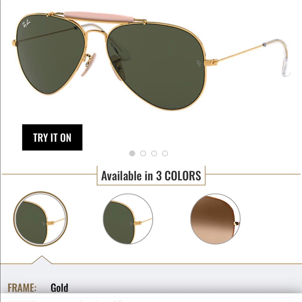 New Ray-Ban Outdoorsman Aviator Sunglasses